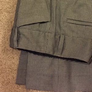 WHBM checkered dress pant 00R